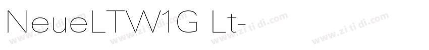 NeueLTW1G Lt字体转换